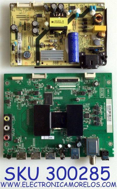 KIT DE TARJETAS PARA TV TCL / NUMERO DE PARTE MAIN T8-28NA3R-MA1 / 40-UX3801-MAB2HG / V8-UX38001-LF1V028 / FUENTE 81-PBE032-M92 / PLE585 / CEM-1 / (CCP508) / E249823 / PLE55-1C / PANEL LVW320CS0T / MODELOS 32S305 / 32S301 / 32S301LCAA / 32S305TEAA